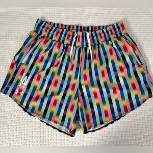 BNWT Women’s Under Armour (UA) Vanish Pride Shorts – Water-Repellent UV Sz 1X